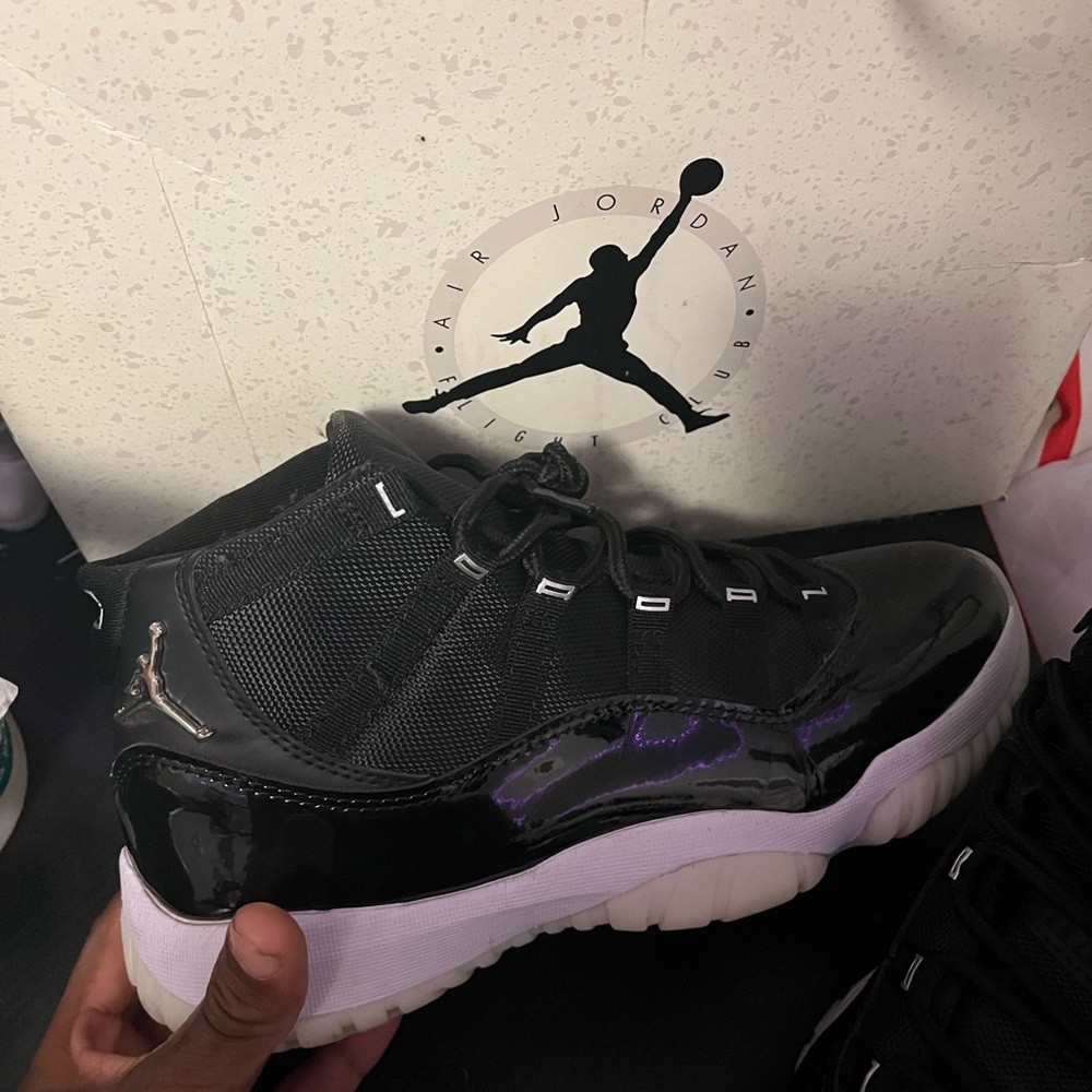 Jordan Kids Black and White High-Top Sneakers - Picture 2 of 5